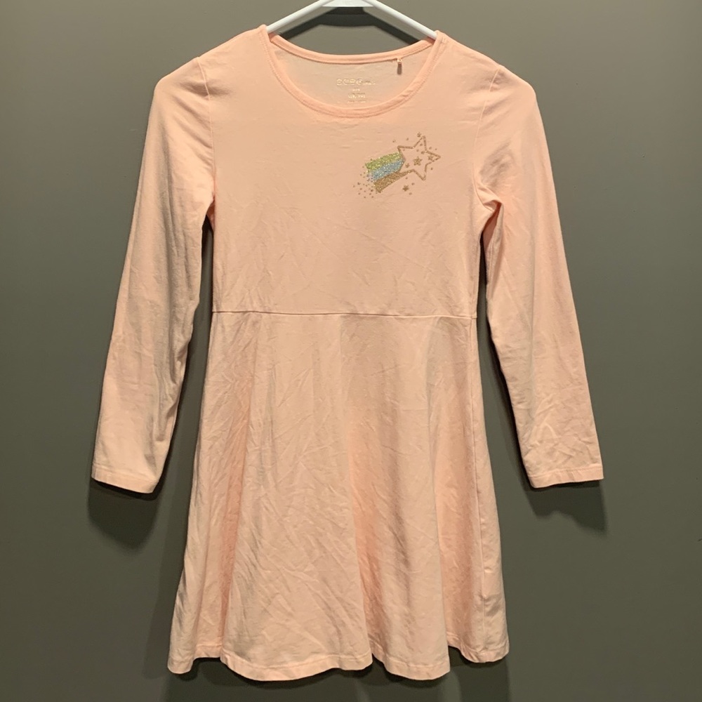 BCBGirls light pink knit dress girls size 8/10.